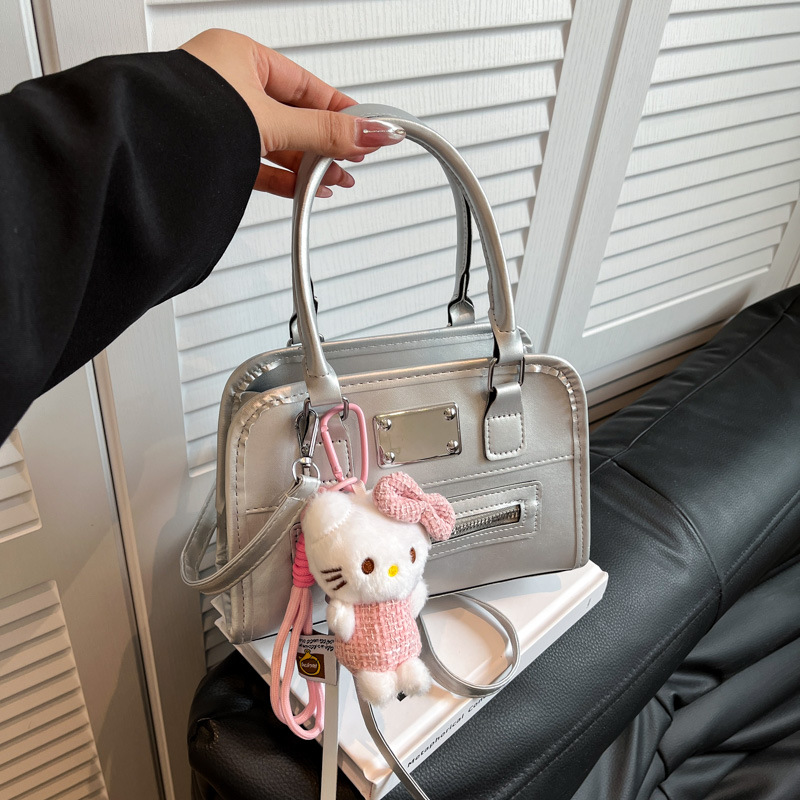 Spring and summer trendy Korean-style personalized women's bag, high-end Boston handbag, versatile for work and commuting, casual crossbody bag full figure