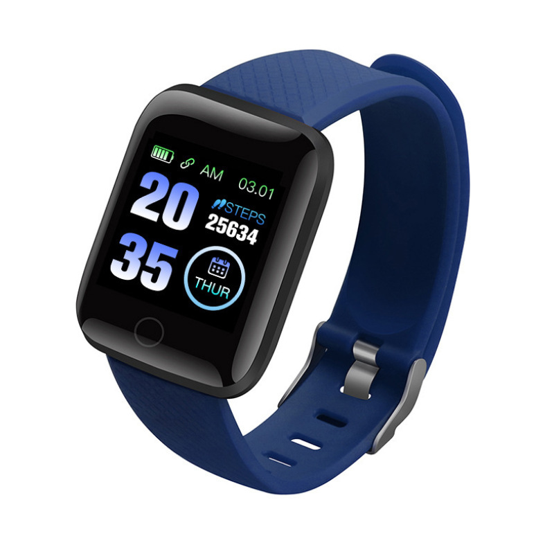 116plus Smart 116S Bracelet, sports heart rate and blood pressure, Bluetooth monitoring, step-counting smartwatch, cross-border trade Item Picture