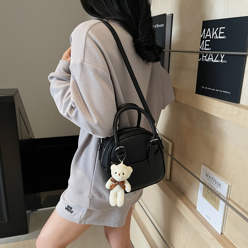 High-end hand-held bowling bag for women, new Spring/Summer 2025, fashionable and elegant single-shoulder bag, simple and casual crossbody bag Specification drawing