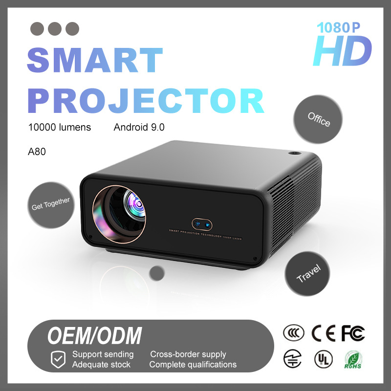 2025 New model projector: Hotel daytime high-brightness lumen, home theater, home bedroom wall projection 4K ultra-clear projection full figure