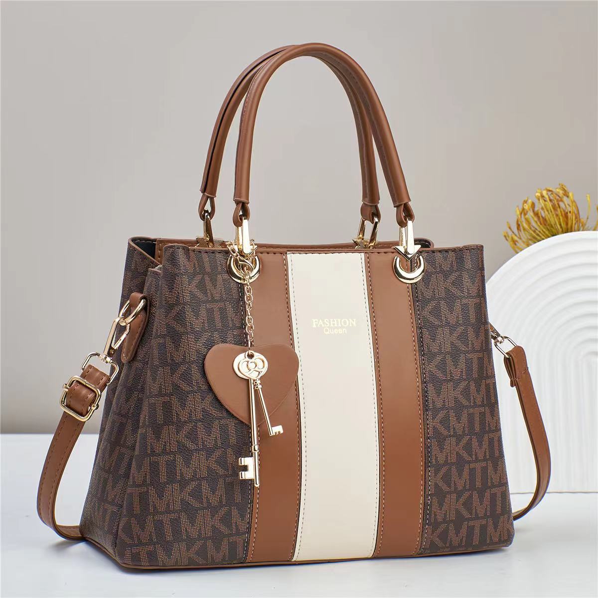 New printed bags, women's bags, fashionable, versatile and high-end, large-capacity single-shoulder bags and crossbody bags for ladies