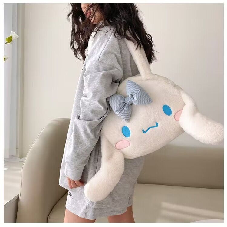Versatile large-capacity plush single-shoulder bag for women, new Kulomi handbag, funny cartoon bag, plush toy factory Specification drawing