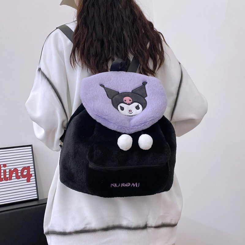 New cartoon kt cat plush bag, cute storage backpack, claw machine doll, exchange for a girlish class backpack Specification drawing