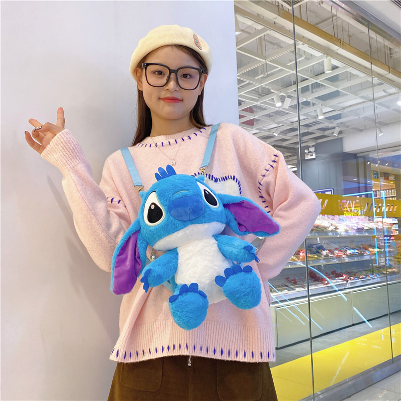 Wholesale of 2023 new style cartoon cute backpacks, popular Teddy's personalized plush toy bags and children's gift bags details Picture