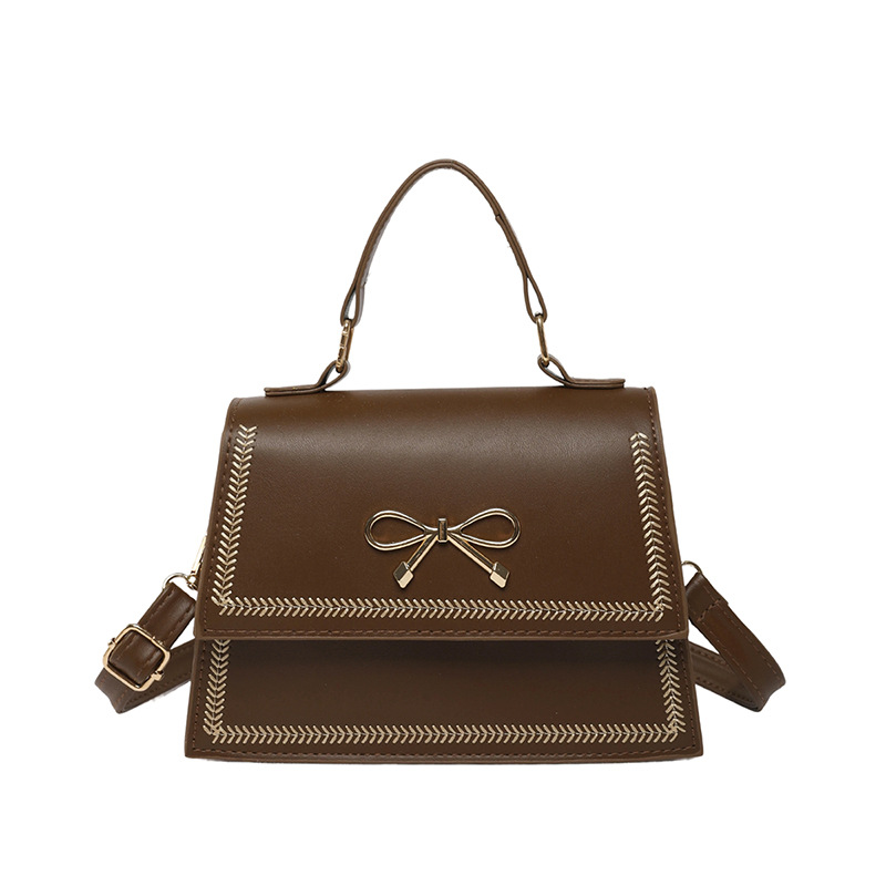 A new stylish large-capacity handbag for the summer of 2025, featuring a simple, casual and trendy texture with a bow and a single-shoulder crossbody bag Item Picture