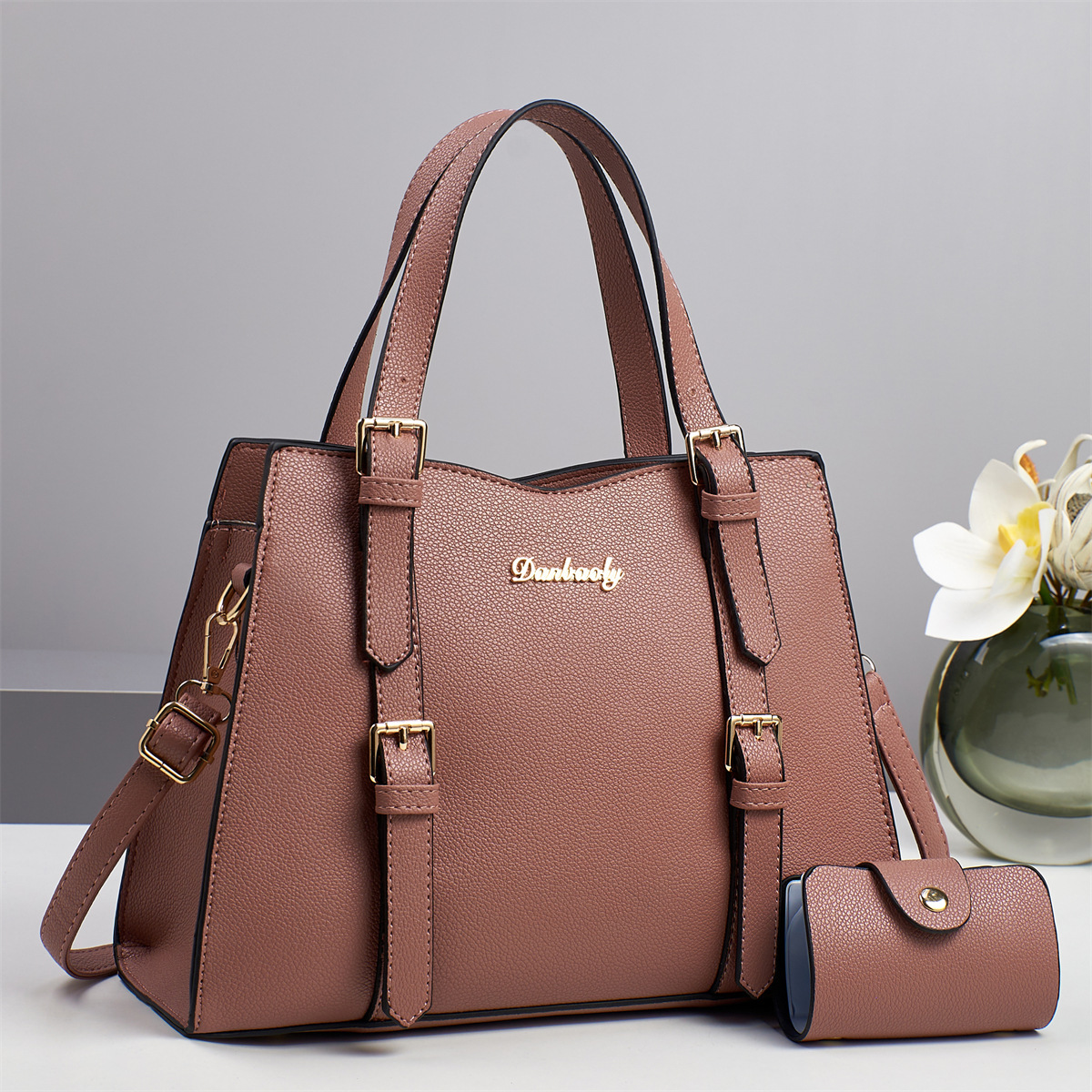 Commuting women's bag, fashionable and retro women's bag, high appearance level, new single-shoulder hand-carry large-capacity women's bag, the same style as the women's bag in the mall Specification drawing
