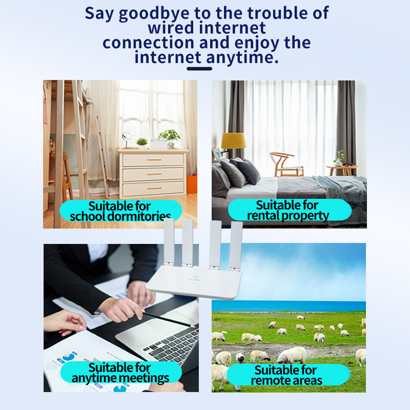 Wireless router Portable mobile WiFi high-speed network 4G full network compatibility 5-template Item Picture