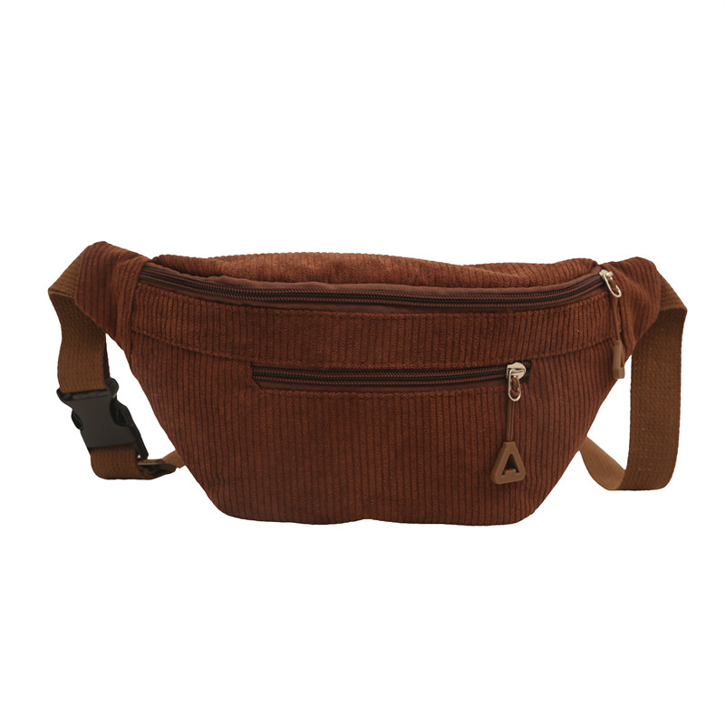 The new 2024 autumn/winter collection of corduroy cross-border large-capacity, lightweight and simple single-shoulder backpack with a casual and elegant crossbody style Item Picture