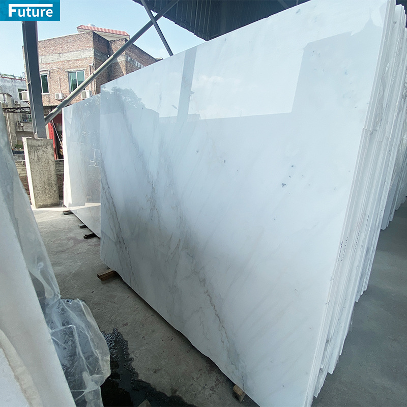 Wholesale of Guangxi Bai Tianran marble slabs, including engineering bay Windows, washbasins, countertops, floor and wall panels, and tabletops over thresholds Specification drawing