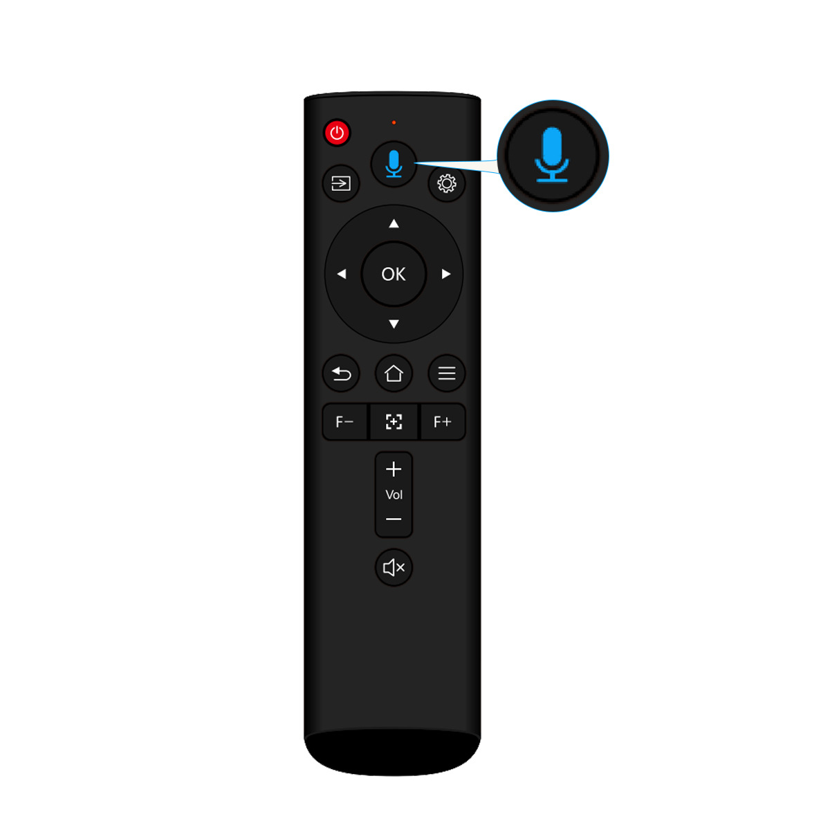 The original manufacturer of projector remote controls offers a wide range of universal Bluetooth voice projector remote controls in stock, supporting focusing Item Picture