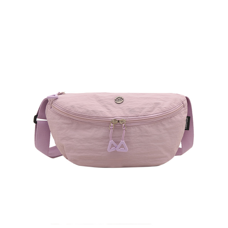 New lightweight and casual fabric bag in solid color, simple and versatile, versatile for going out, portable single-shoulder crossbody bag, sporty and stylish Item Picture