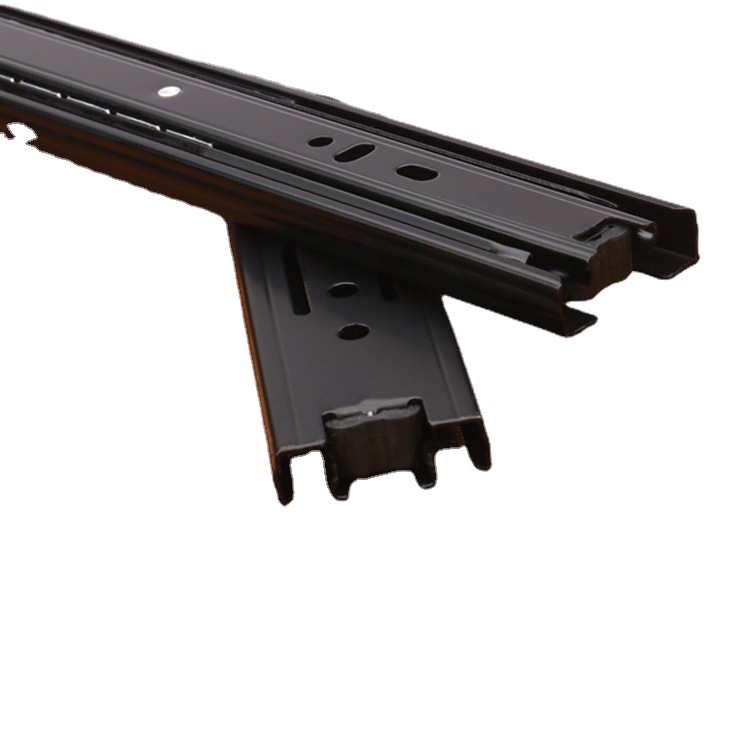 Jieyang Baolijia Factory directly sells 3508A silent three-section drawer slide rails. The drawer slide rails for furniture factories are smooth Item Picture