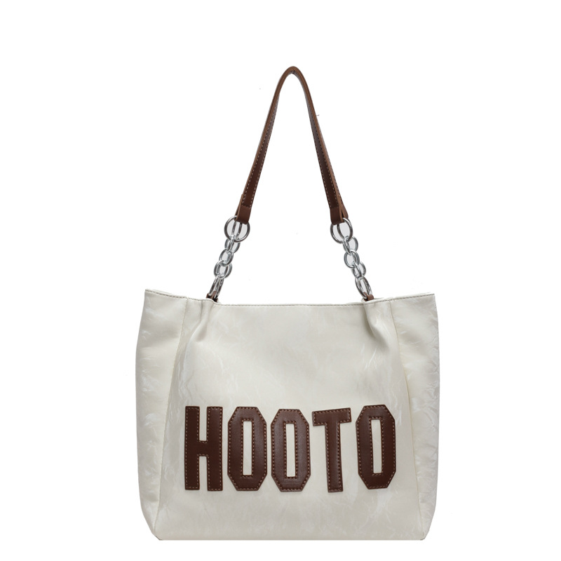 Casual women's 2024 new style, trendy and versatile single-shoulder bag, large-capacity tote bag, school and commuting handbag Item Picture
