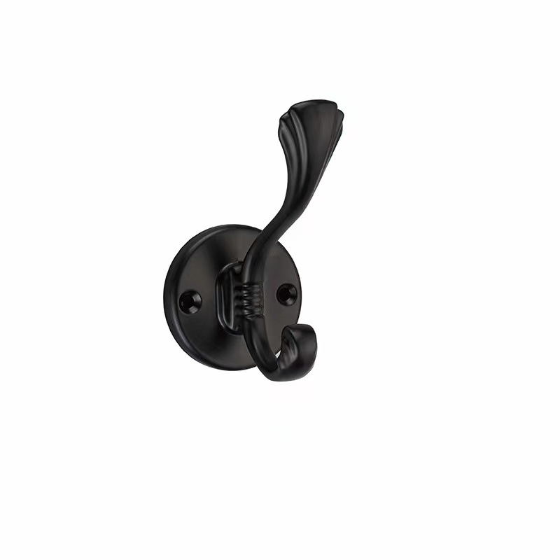 Wholesale of single and double hooks for aluminum alloy clothes, hats, doors, wardrobes, walls, foyers, kitchens, Windows, bathrooms and storage Item Picture