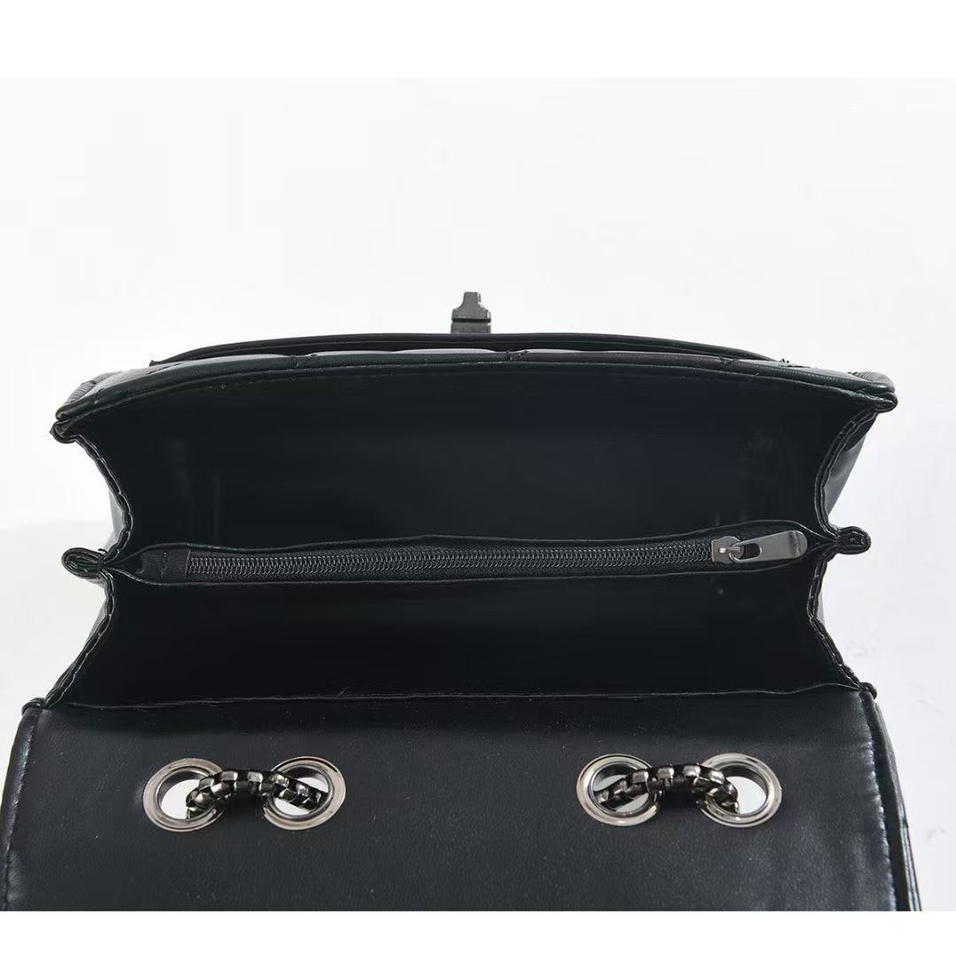 2025 New style small cherry print fashionable handbag, patchwork mother-and-child bag, cross-border single-shoulder bag, versatile and trendy crossbody bag Specification drawing