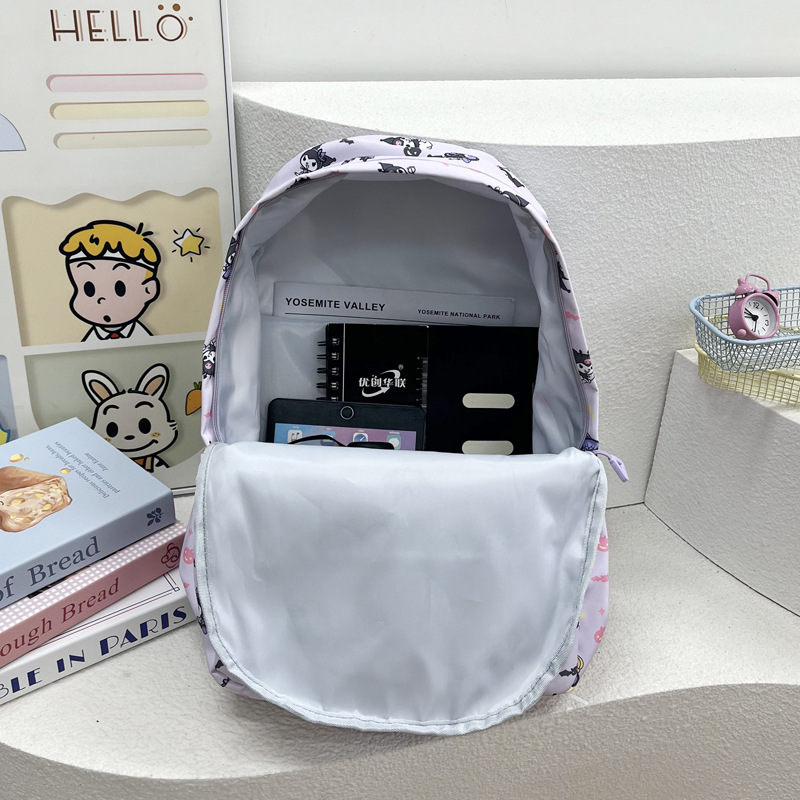Wholesale of Sanrio and Yuguigou high-quality fabric backpacks for cross-border foreign trade export, student schoolbags and primary school backpacks Application Scenario