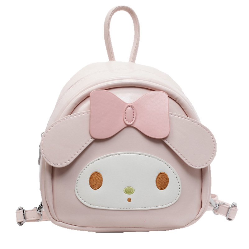 High-end quality and fashionable bow hand-held shoulder bag for women 2025 new style cute cartoon fresh patchwork backpack Item Picture