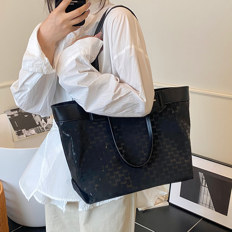 Cross-border bags, women's large-capacity commuter tote bags, women's handbags, fashionable, versatile and high-end shoulder bags details Picture