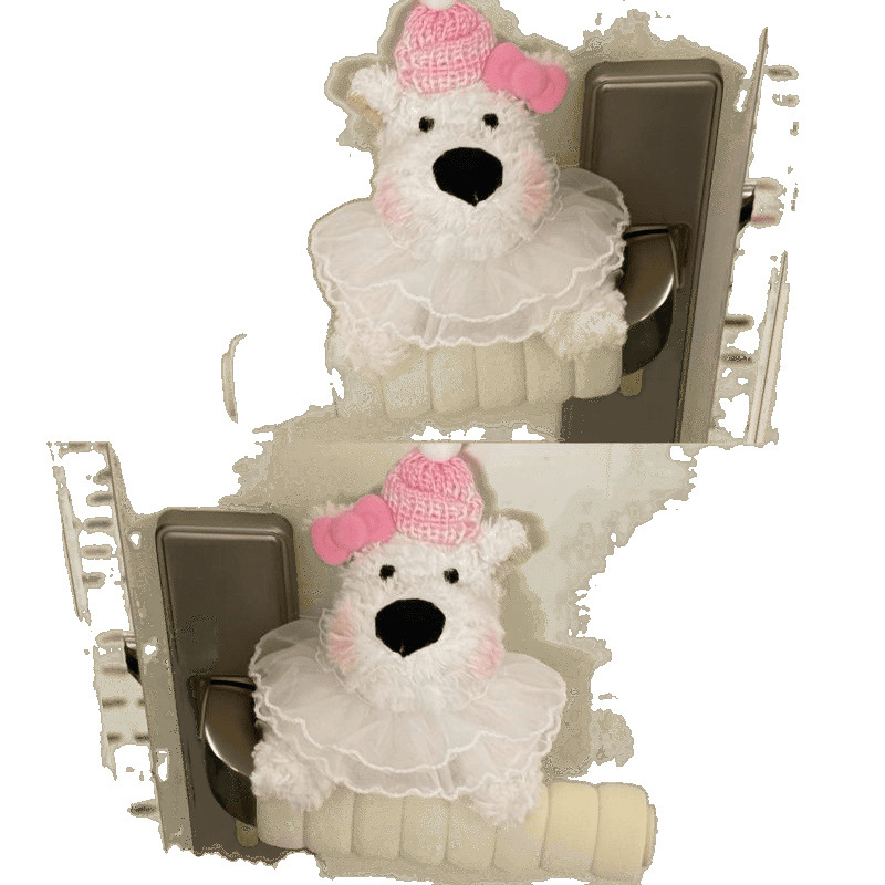 West Highland Wedding Dress Series ~ins Style anti-static Collision Cute Children's Room Anti-collision Door handle Decorative Protective cover Item Picture