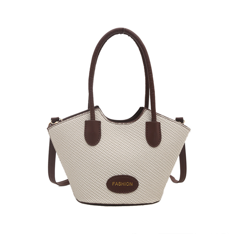This year, the new hand-held bucket bag for women exudes a unique and elegant vibe. The color-matched crossbody small bag is fashionable and versatile Item Picture