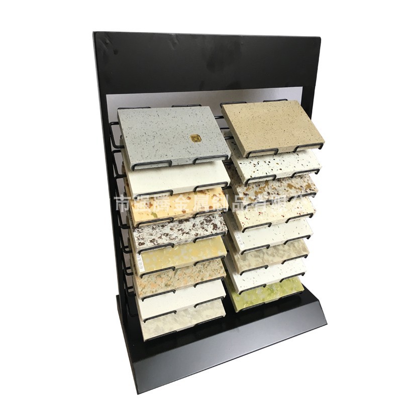 Stone sample display stand, stone color plate stand, quartz stone, marble rock plate, artificial stone tile, rock plate display stand Application Scenario