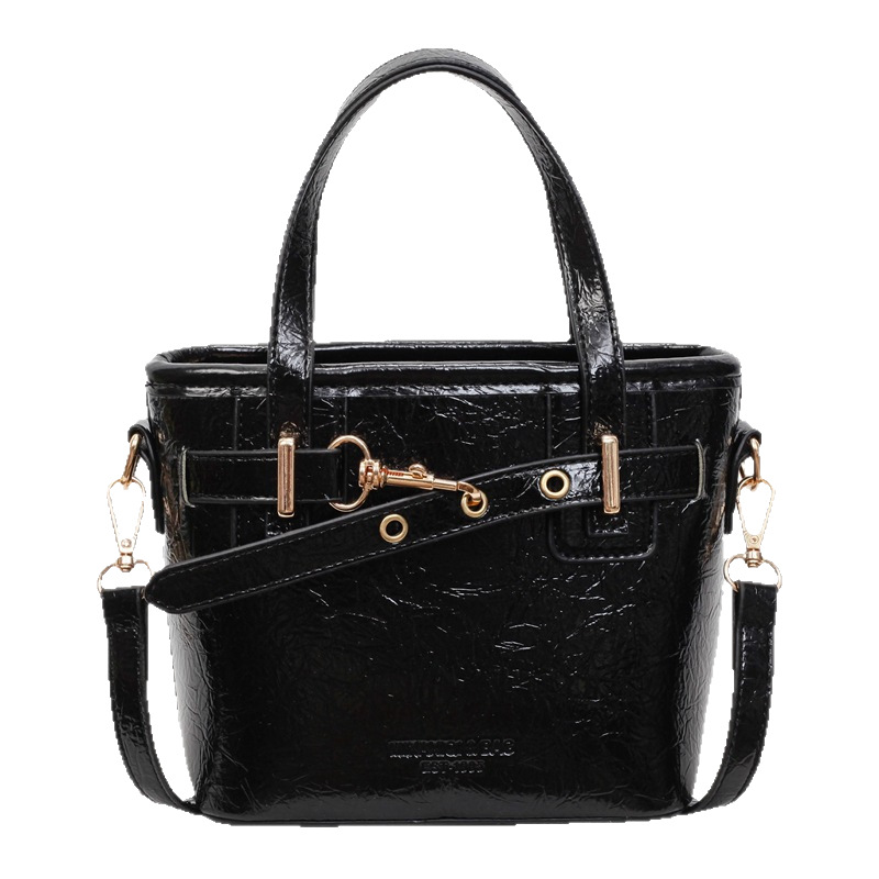 Bag Girl 2025 New high-end handbag, trendy bucket bag, Korean-style stylish crossbody bag, retro single-shoulder bag Item Picture