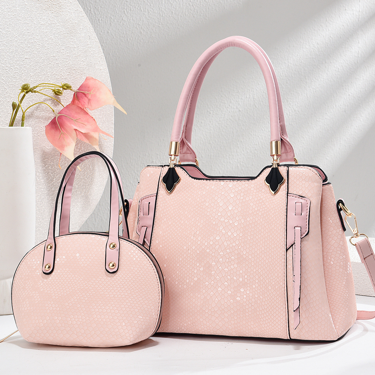 Retro snake pattern bag, versatile handbag, 2025 new style, trendy and high-end fashion, single-shoulder crossbody dumpling bag Specification drawing