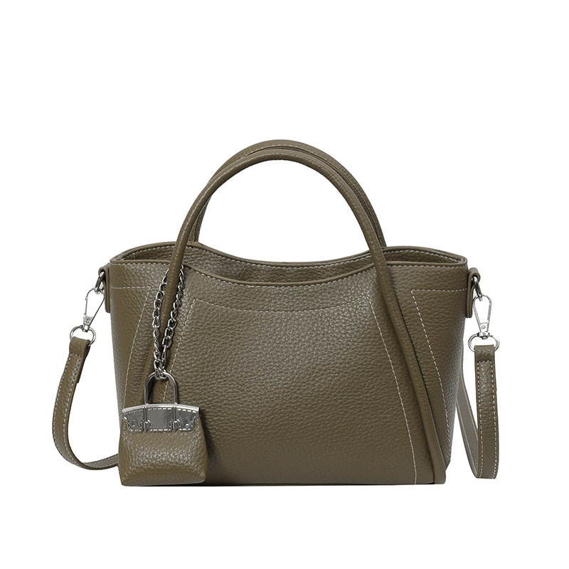 A simple and versatile hand-held bucket bag for women, a new Korean-style single-shoulder bag for work and commuting in 2024, a fashionable and high-end women's bag Item Picture