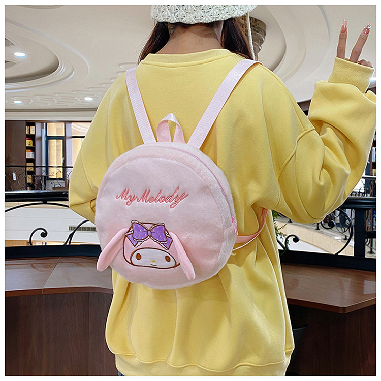 New Sanrio cartoon plush toy backpack, Capibara bag, multi-expression super cute backpack in stock for wholesale details Picture