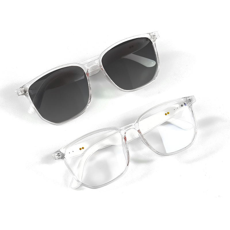 Cross-border smart glasses, Bluetooth glasses, sunglasses, polarized anti-ultraviolet, anti-blue light, listening to music, making calls, transparent, and changeable lenses Item Picture