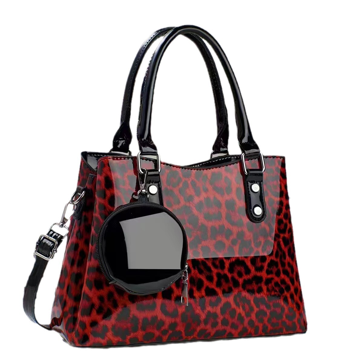 A versatile women's new retro leopard print handbag, a niche and versatile single-shoulder crossbody bag, a stylish and stylish princess bag Item Picture