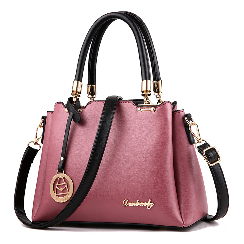 The 2022 autumn new Korean version PU women's bag, solid color killer bag, retro single-shoulder crossbody bag and handbag full figure