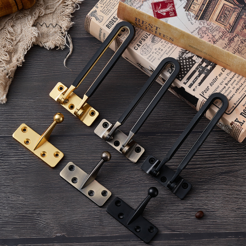 Zinc alloy thickened anti-theft chain door bolt, safety latch, door buckle, room safety anti-lock latch, hotel door anti-theft lock latch Application Scenario