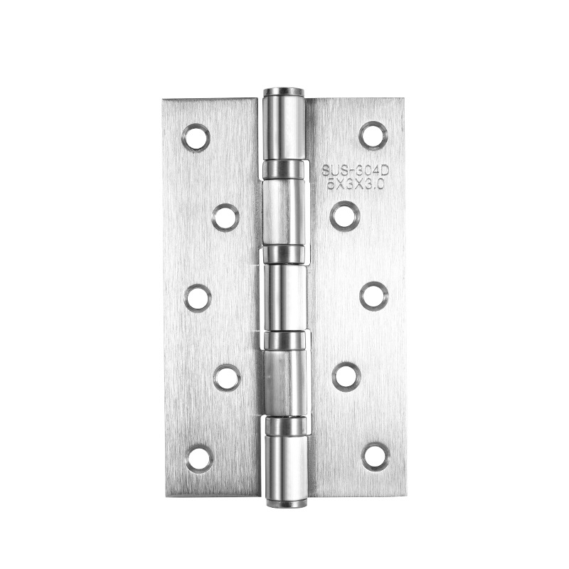 304 stainless steel swing hinges, 3-inch, 4-inch, 5-inch bedroom door bearing hinges, silent thickened wooden door folding hinges Item Picture