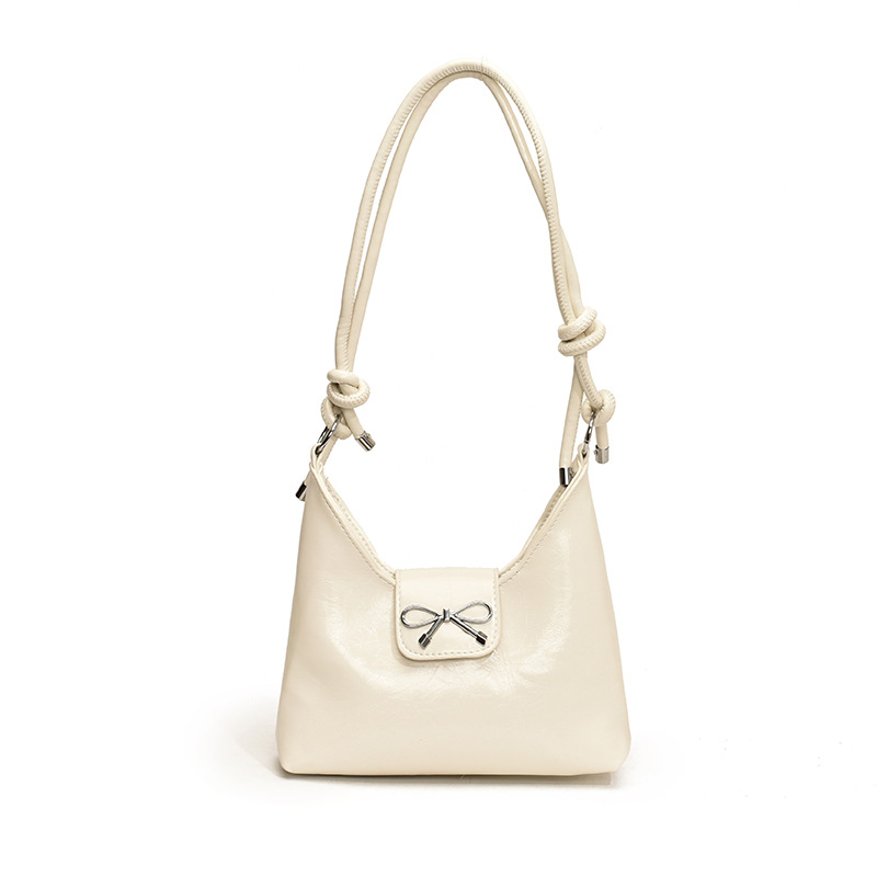 2024 New autumn bow fashion single-shoulder bag, simple crossbody bag, women's quality and fashionable commuting bag Item Picture