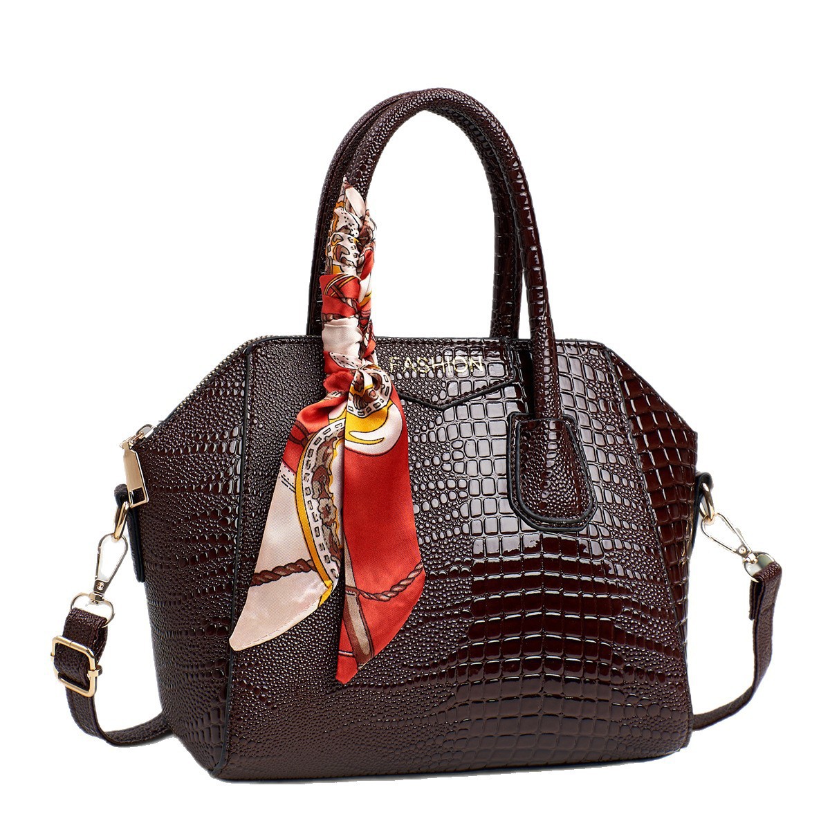 2025 New style of cross-border women's bag for foreign trade, European and American fashion, retro and high-end, large-capacity bag, hand-held, shoulder and crossbody bag Item Picture