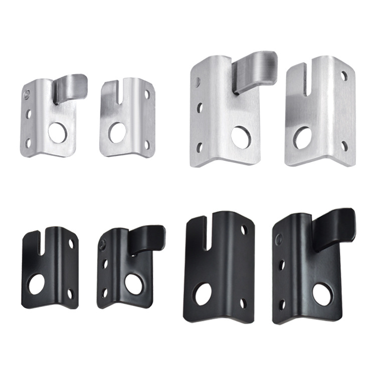 Stainless steel door latch, door bolt, latch, anti-theft door latch, left and right door latch, safety door lock with lock hole, lock latch, snap Item Picture