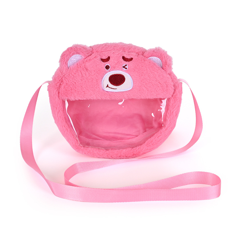 The new cartoon 2D plush pain bag is cute, trendy and fashionable. It's a beautiful single-shoulder doll bag for girls and can be exchanged by a grab machine Item Picture