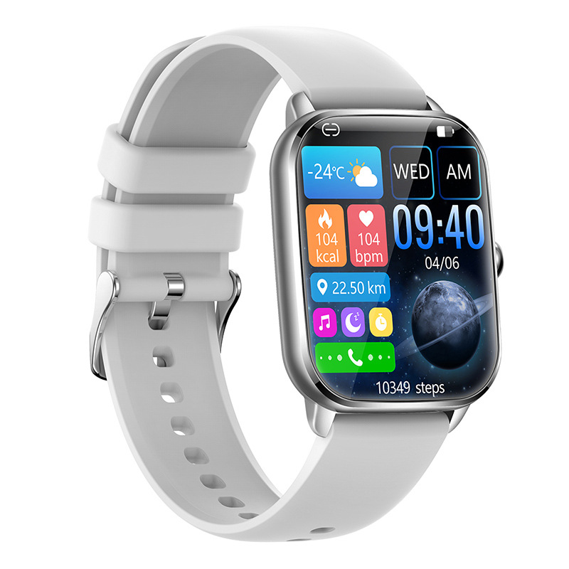 New large-screen smartwatch for women, heart rate and blood pressure, smart bracelet, Bluetooth call, voice assistant, waterproof for cross-border use Specification drawing