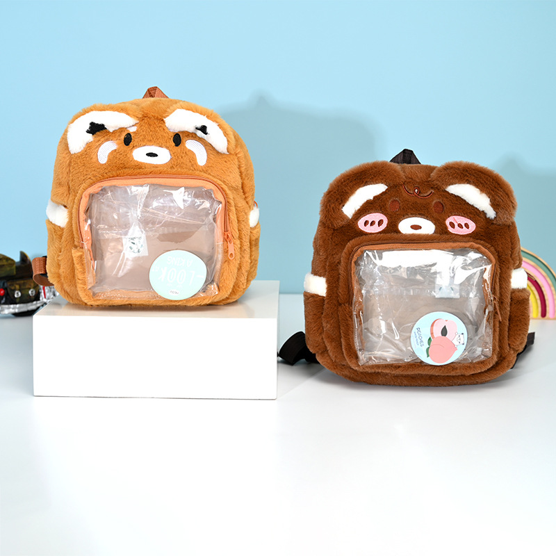 New cartoon children's backpacks, cute bear backpacks, trendy kindergarten backpacks for boys and girls full figure