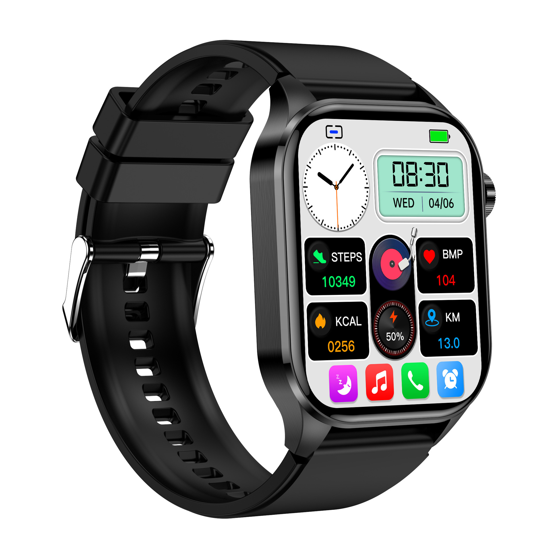 The 2025 new ET580 smartwatch features Bluetooth call, electrocardiogram, non-invasive blood oxygen, blood oxygen and heart rate monitoring AMOLE details Picture