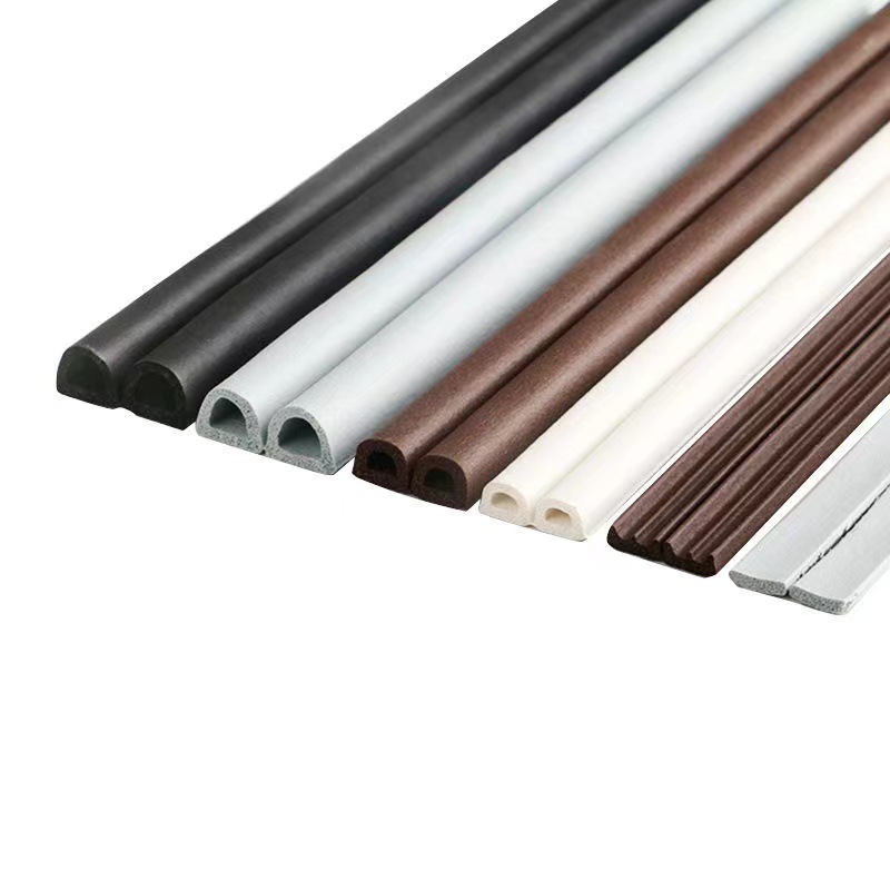Self-adhesive door and window sealing strips, soundproof strips for wooden door gaps, windproof and heat-insulating window stickers, and windproof rubber strips for door frames Item Picture