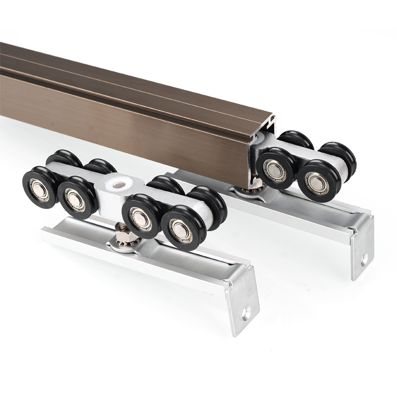 Concave wheel bidirectional damping hanging wheel, kitchen sliding door linkage, sliding door hanging, sliding door track pulley, silent track hanging wheel Application Scenario