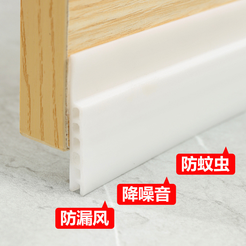 Cross-border door gap bottom sealing strip, insect-proof, dust-proof, soundproof door stop room, self-adhesive type door bottom gap windbreak strip details Picture