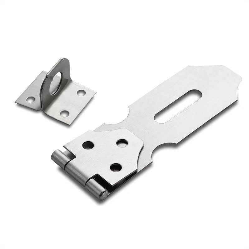 Stainless steel lock, door lock, door lock, cabinet door, door bolt, drawer lock, old-fashioned wooden door buckle, exposed nose, fixed snap Specification drawing
