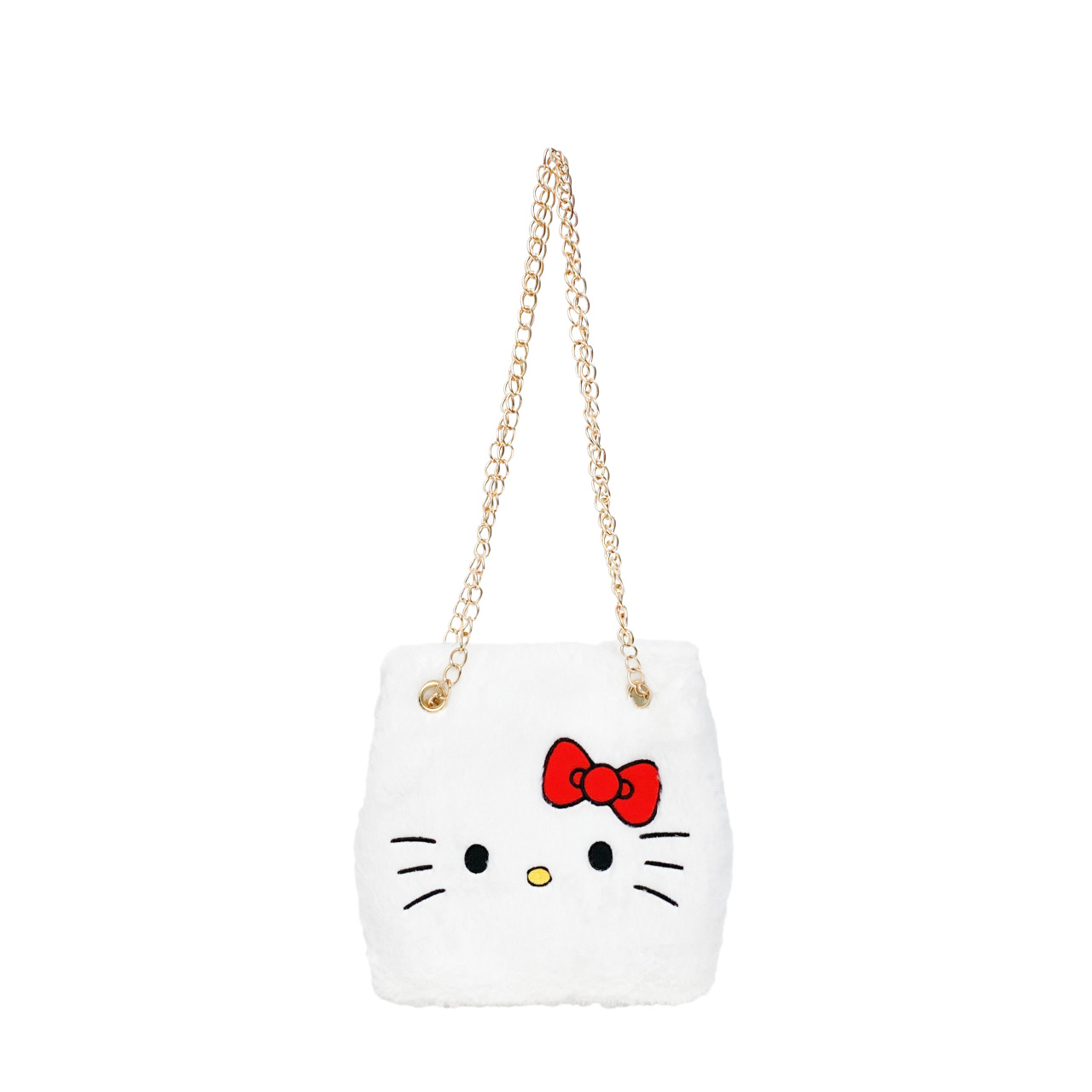 Cartoon kitten bucket bag, chain hand-held drawstring bag, 2025 new style personalized cartoon single-shoulder crossbody bag gift Item Picture