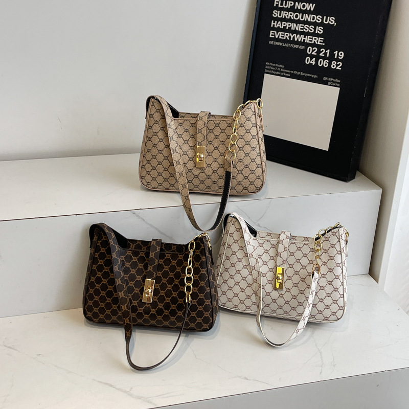Women's bag 2025 Spring New Style Trendy minimalist retro single-shoulder bag, stylish crossbody bag, underarm chain bag Application Scenario