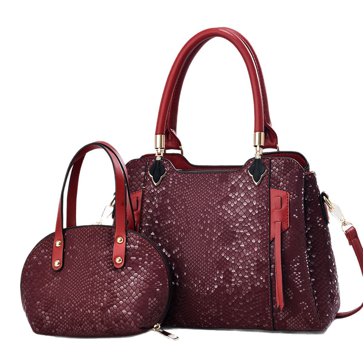 Retro snake pattern bag, versatile handbag, 2025 new style, trendy and high-end fashion, single-shoulder crossbody dumpling bag Item Picture