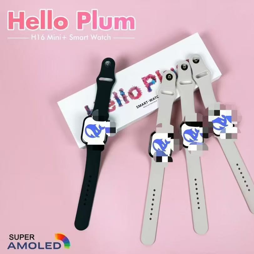 Helloplum's new H16mini+ 10th generation features a 42MM dial, 1GB memory, photo album, and DEEPSEEK recording Specification drawing