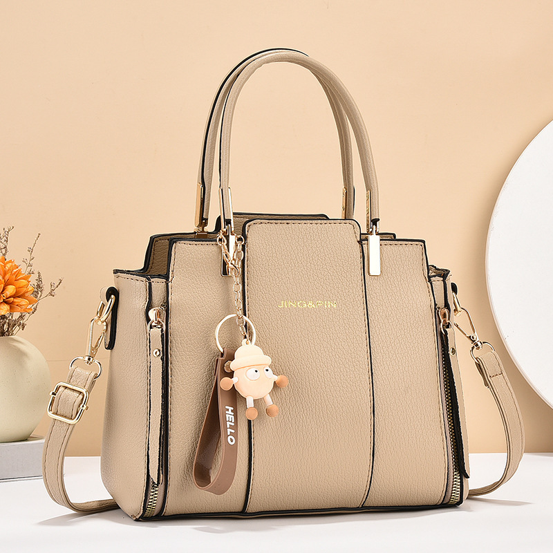 Bag Girl 2024 Cross-border Trend large-capacity handbag, simple, elegant and fashionable single-shoulder bag, casual travel crossbody bag Specification drawing